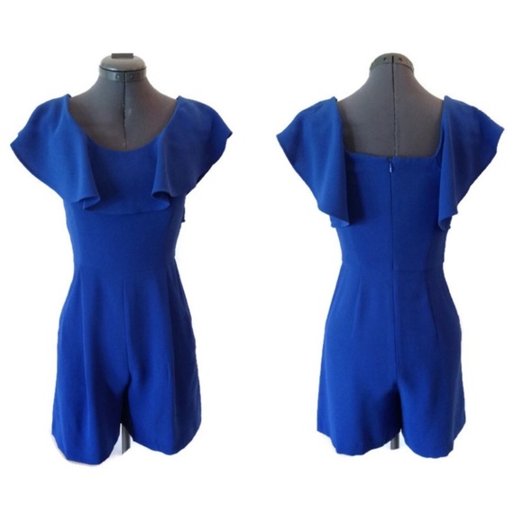 French Connection Pants - French Connection size 2 cute summer blue romper